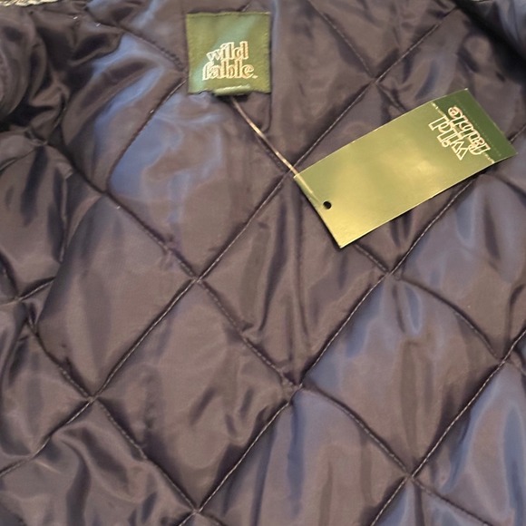 Wild Fable Womens Denim Jacket Blue Contrast Panels Full Zip Size XXL NWT - Picture 6 of 8